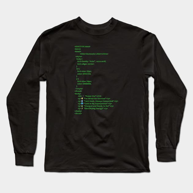 html Long Sleeve T-Shirt by vanssi Airpod